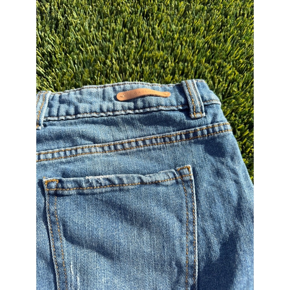 Caslon Light Wash Denim Blue Rolled Hem Cuffed Shorts Distressed 29 - Picture 4 of 4